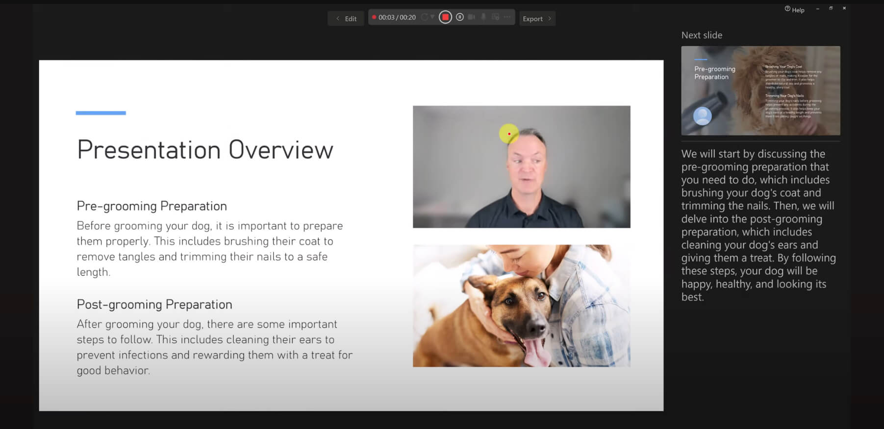 Annotate and include camera footage