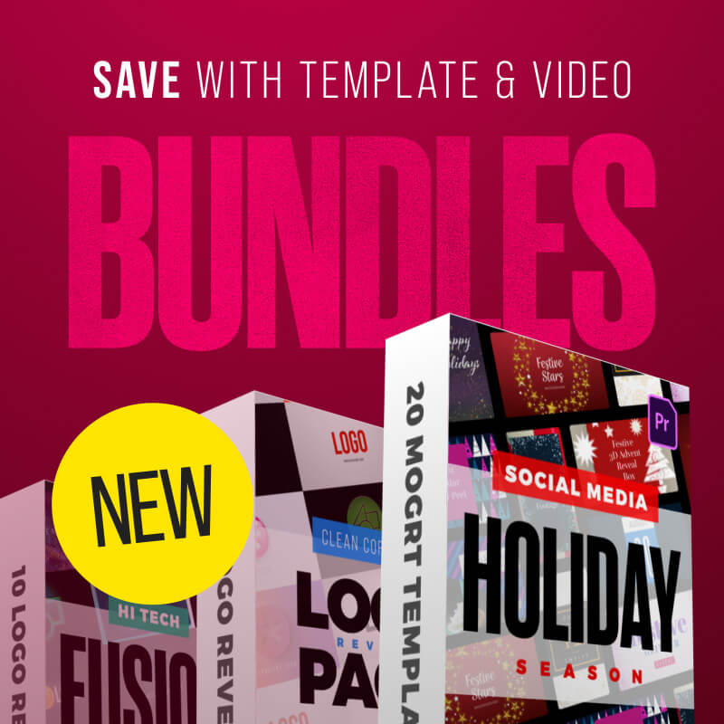 Save time and money with our video template and effect bundles