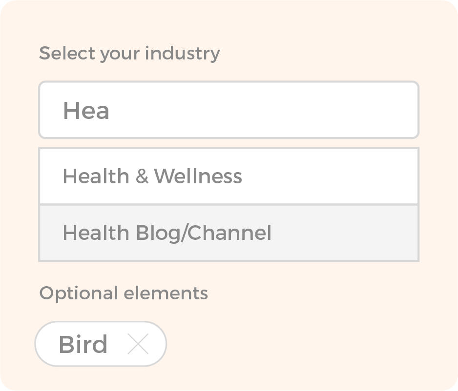 Step 2 Select Your Industry