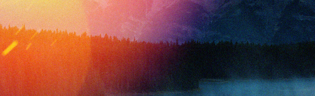 Close-up of film grain on a video footage.