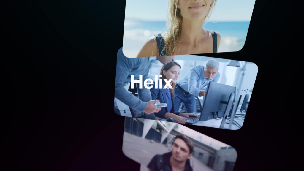 Example of the included Helix slideshow style animation