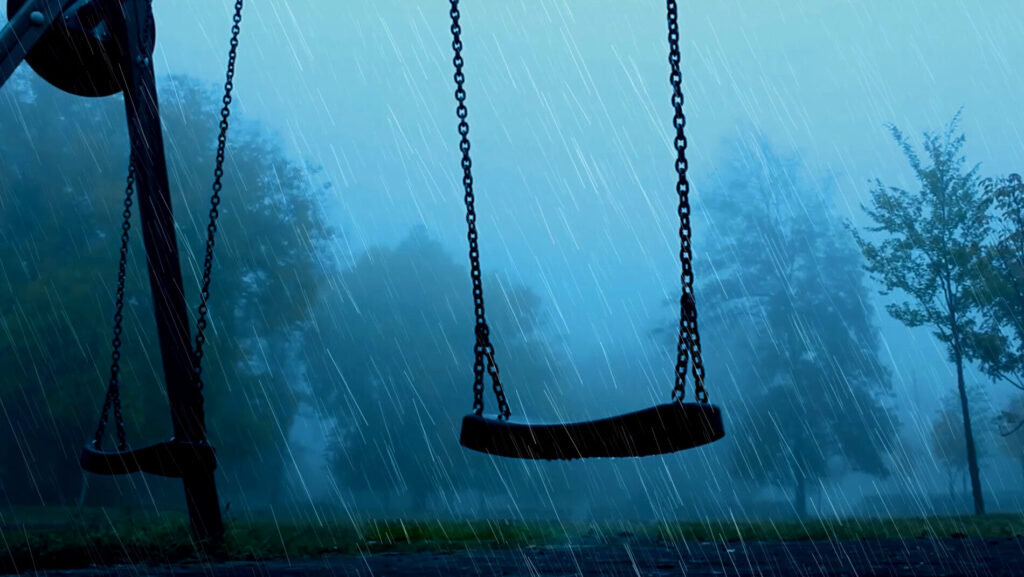 Example of rain overlay on video footage.
