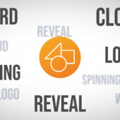 3D Spinning Word Cloud Logo Reveal After Effects Template