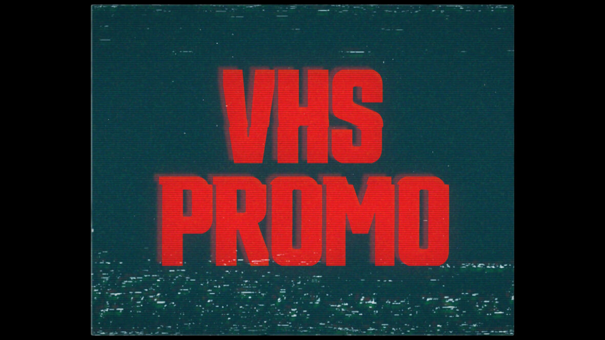 Damaged VHS Text and Logo Promo After Effects Template