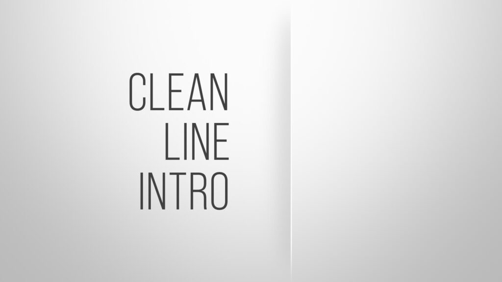 Minimal Clean Line Logo Intro After Effects Template
