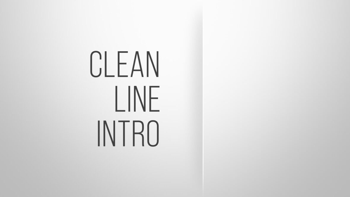 Minimal Clean Line Logo Intro After Effects Template
