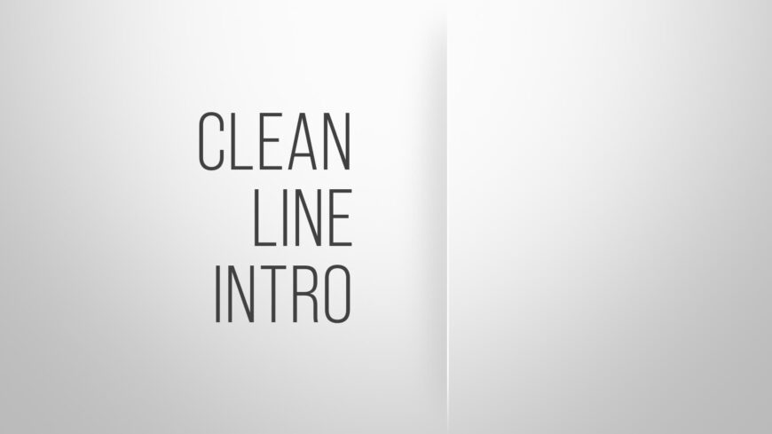 Minimal Clean Line Logo Intro After Effects Template