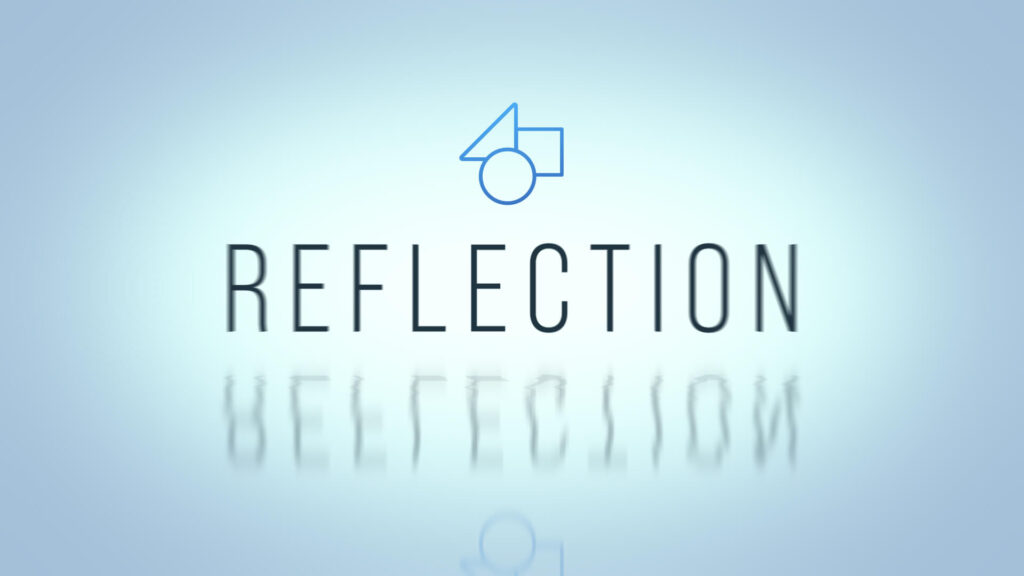 Minimal Reflected Text and Logo Intro After Effects Template