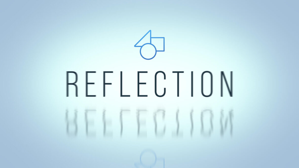 Minimal Reflected Text and Logo Intro After Effects Template