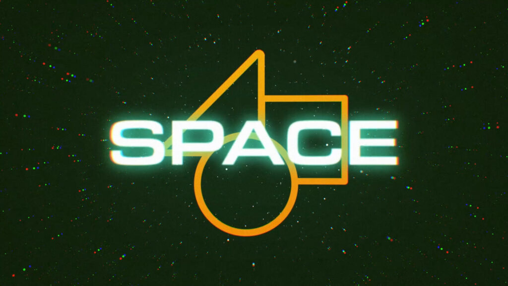Simple Retro Space Glow Logo Reveal After Effects Template