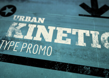 Urban Kinetic Type Promo – After Effects Template