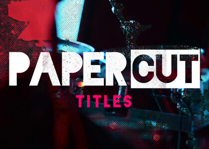 Paper Cut Titles After Effects Template