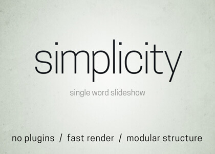 Simplicity After Effects Template