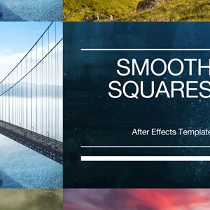 Smooth Squares Slideshow After Effects Template