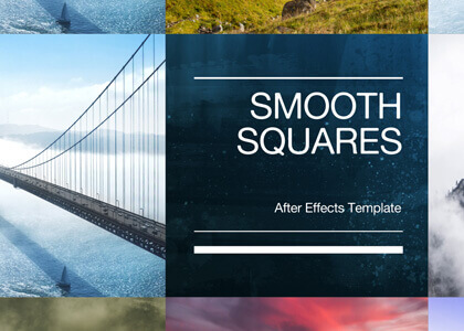 Smooth Squares Slideshow After Effects Template