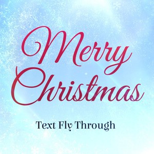 Merry Xmas Text Flythrough After Effects titles template