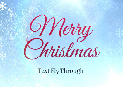 Merry Xmas Text Flythrough After Effects titles template