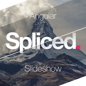 Spliced Angular After Effects slideshow template