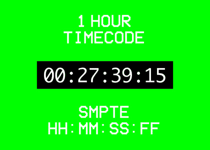 1 Hour of Timecode – Free Footage