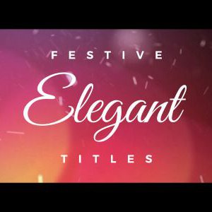 Elegant Festive After Effects titles template