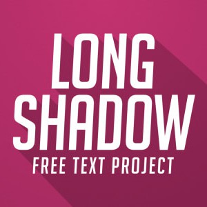 Free long_shadow text After Effects titles template