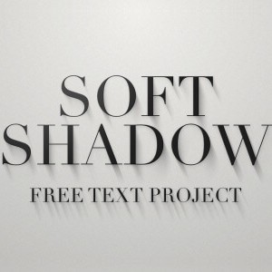 Free soft shadow text After Effects titles template