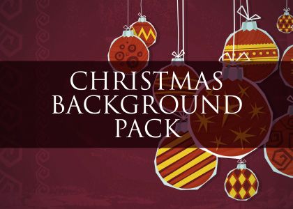Paper Christmas video background pack