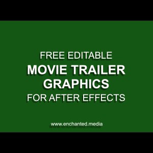 Movie Trailer Graphics After Effects Template