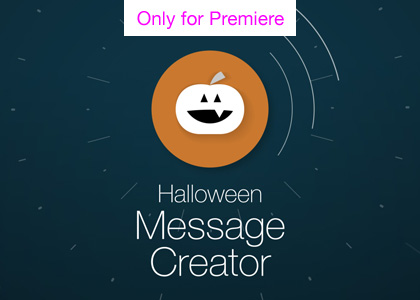 Halloween Message Motion Graphics Template for Premiere Pro