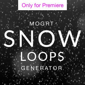 Snow Overlay Motion Graphics Template for Premiere Pro