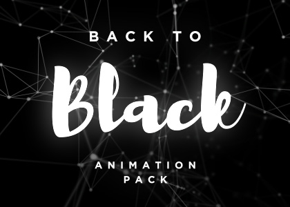 Black abstract backgrounds videos animation pack