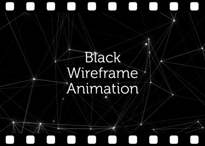 Free black abstract plexus background video animation