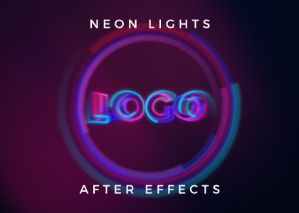 Neon Lights Logo Reveal – After Effects Template