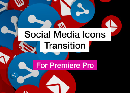 Social Media Transition Word Cloud Motion Graphics Template for Premiere Pro