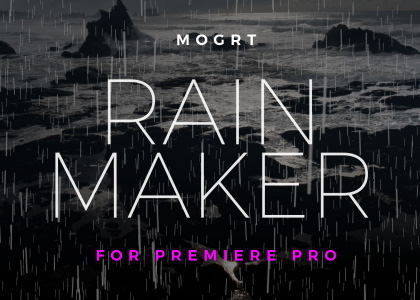 Rain Creator Word Cloud Motion Graphics Template for Premiere Pro