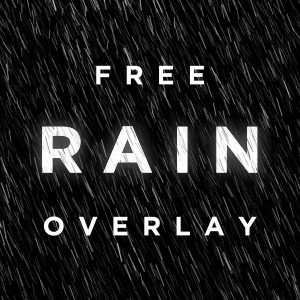 Free rain particle overlay video effect