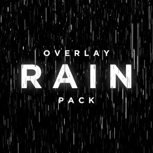 Rain particle overlay video effect pack