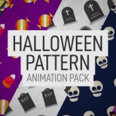 Halloween Pattern Background Loops – 4K Animation Pack