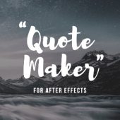 Animated Quote Maker – After Effects Template