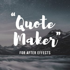 Animated Quote Maker for After Effects Feature