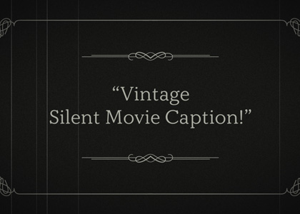 Vintage Silent Movie Caption | Premiere Pro MOGRT | Enchanted Media