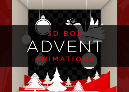 Advent Calendar 3D Box Animation Pack Green Screen Stock Footage Feature