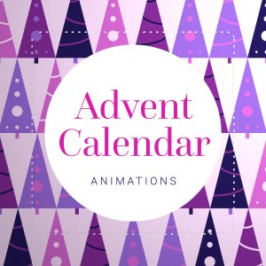 Christmas Advent Calendar Window Animations Green Screen