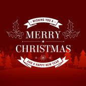 Ornate Merry Christmas Animated Badge Title Animations