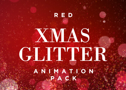 Christmas Red Glitter Background Pack Feature