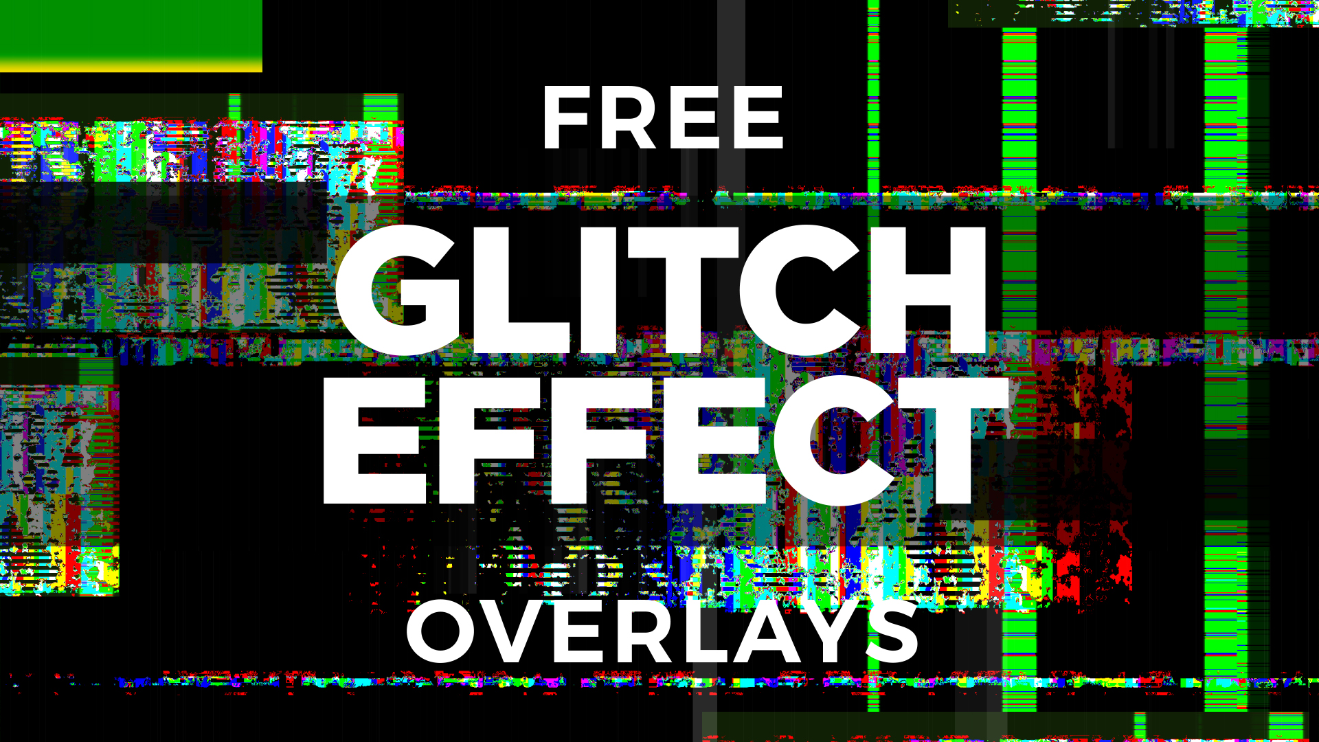 Free Glitch Effect Overlay Pack - Enchanted Media