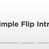 Simple Flip Text and Logo Intro – Free Motion Graphics Template