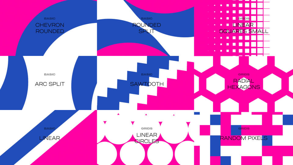 A Wide Variety of Shape Transitions