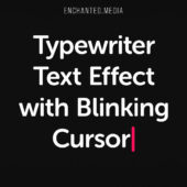Free Typewriter Text Effect with Blinking Cursor | After Effects Template