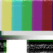 Glitchy Color Bars with Beep – Free Footage